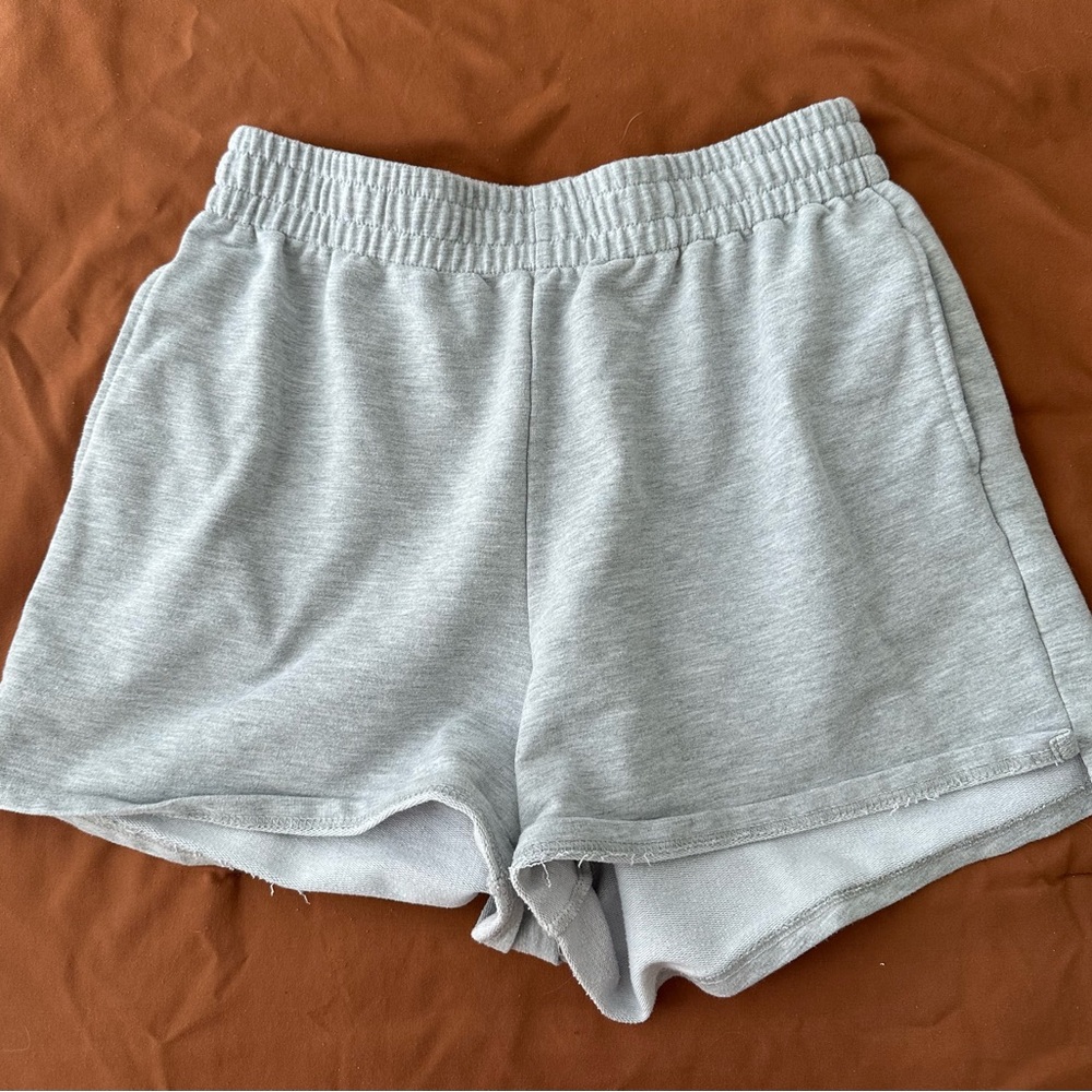 Grey cotton shorts